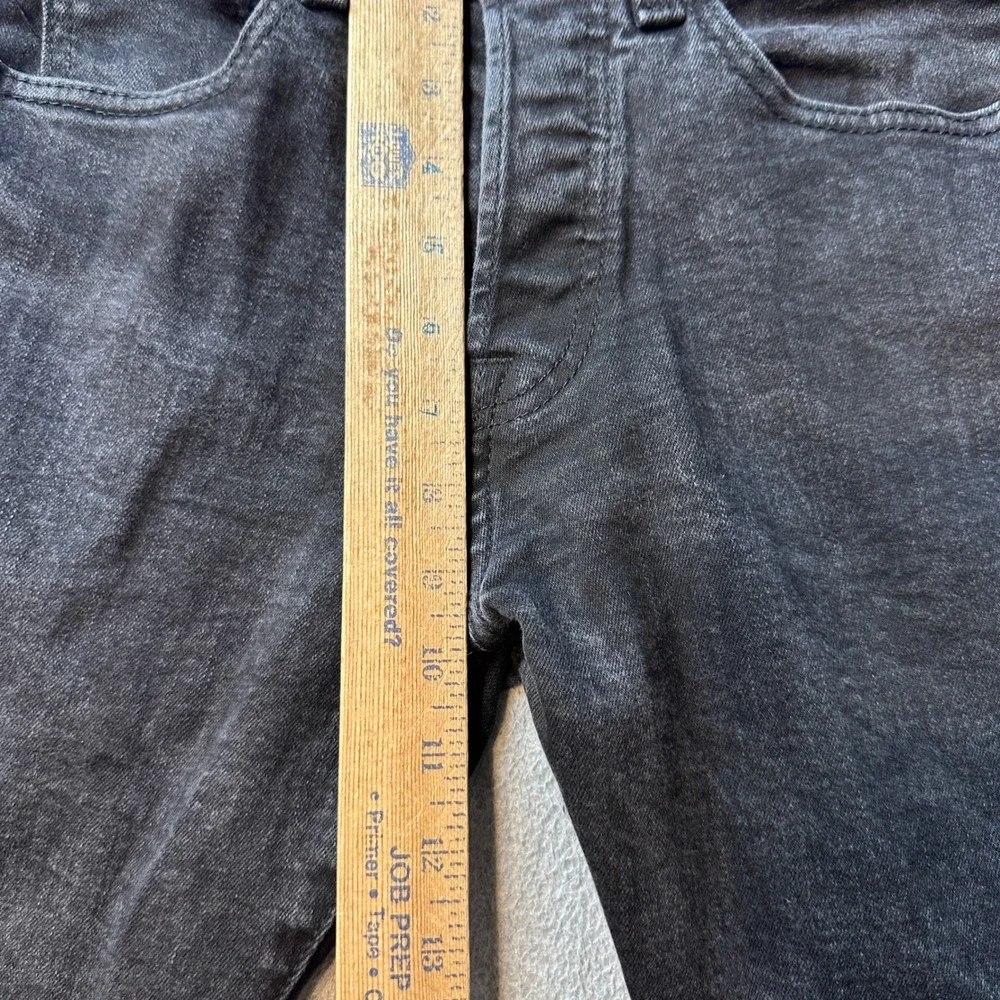Levi's 501 Jeans Mens 28x34 Black Original Fit Button Fly Stretch Denim Pants
